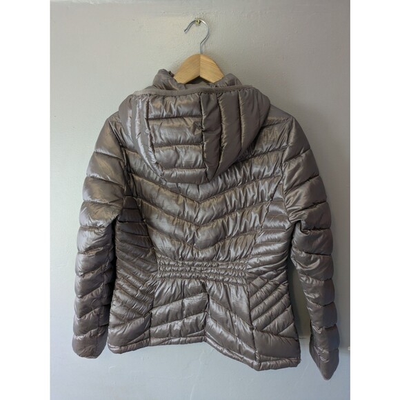 Calvin Klein Jacket Womens L, Packable Hooded Premium Down Blend Puffer Coat - Picture 3 of 8